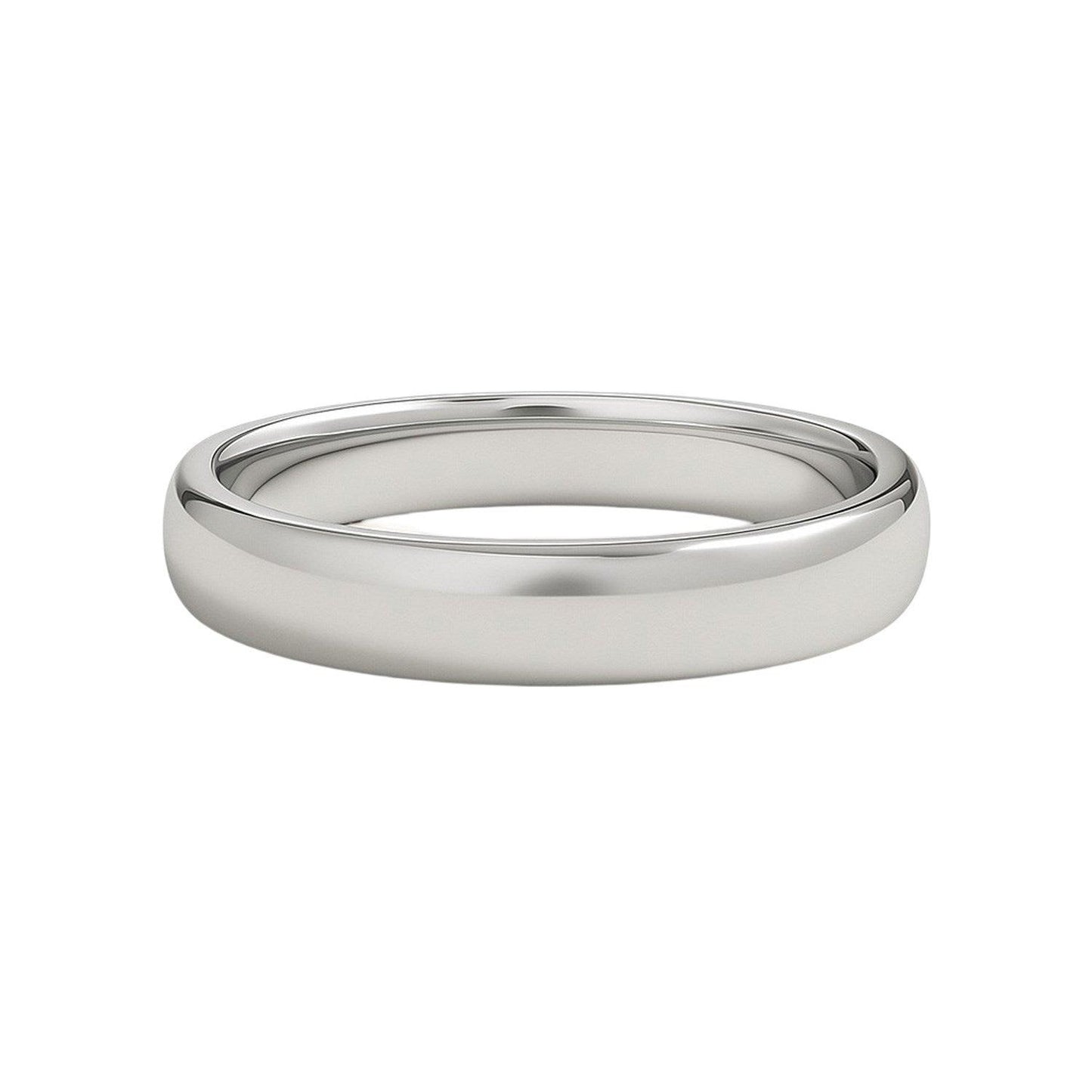 14k White Gold Comfort Fit Wedding Band(5.00 mm)