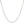 Rhodium Plated 1.3mm Sterling Silver Snake Style Chain (1.30 mm)