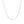 14k White Gold Diamond Cut Round Wheat Chain (1.00 mm)