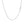 14k White Gold Diamond Cut Round Wheat Chain (1.00 mm)