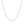 14k White Gold Oval Cable Link Chain (1.10 mm)