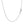 14k White Gold Oval Cable Link Chain (1.10 mm)