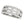 Diamond Studded Square Motif Ring in 14k White Gold (1/2 cttw)