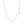 14k White Gold Adjustable Popcorn Chain (1.00 mm)