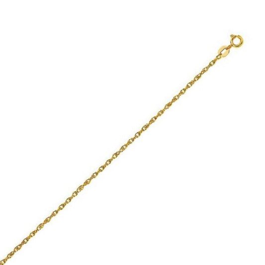 14k Yellow Gold Machine Rope Chain (1.20 mm)