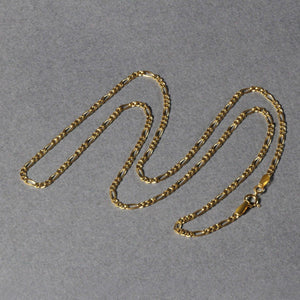 14k Yellow Gold Solid Figaro Chain (1.90 mm)