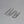 14k White Gold Heart Chain (3.00 mm)