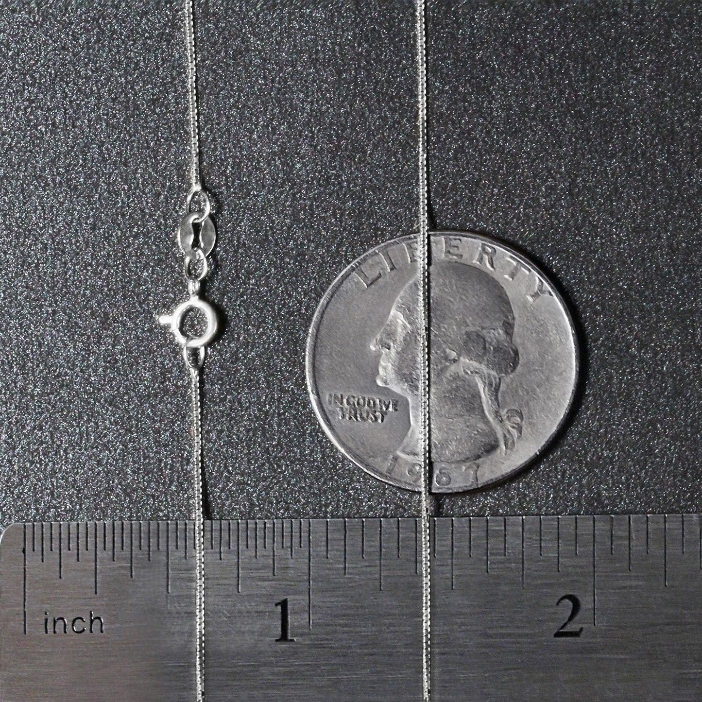 10k White Gold Classic Box Chain (0.60 mm)