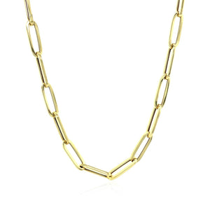 10K Yellow Gold Lite Paperclip Chain (4.20 mm)