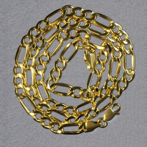 10k Yellow Gold Lite Figaro Chain (5.60 mm)