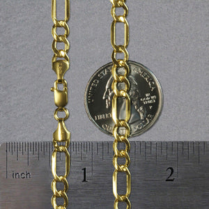 10k Yellow Gold Lite Figaro Chain (5.60 mm)