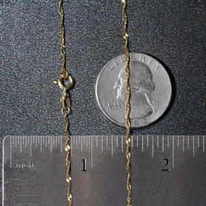 14k Yellow Gold Singapore Chain (1.30 mm)