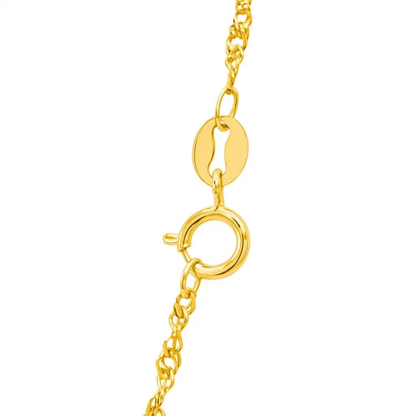 14k Yellow Gold Singapore Chain (1.30 mm)