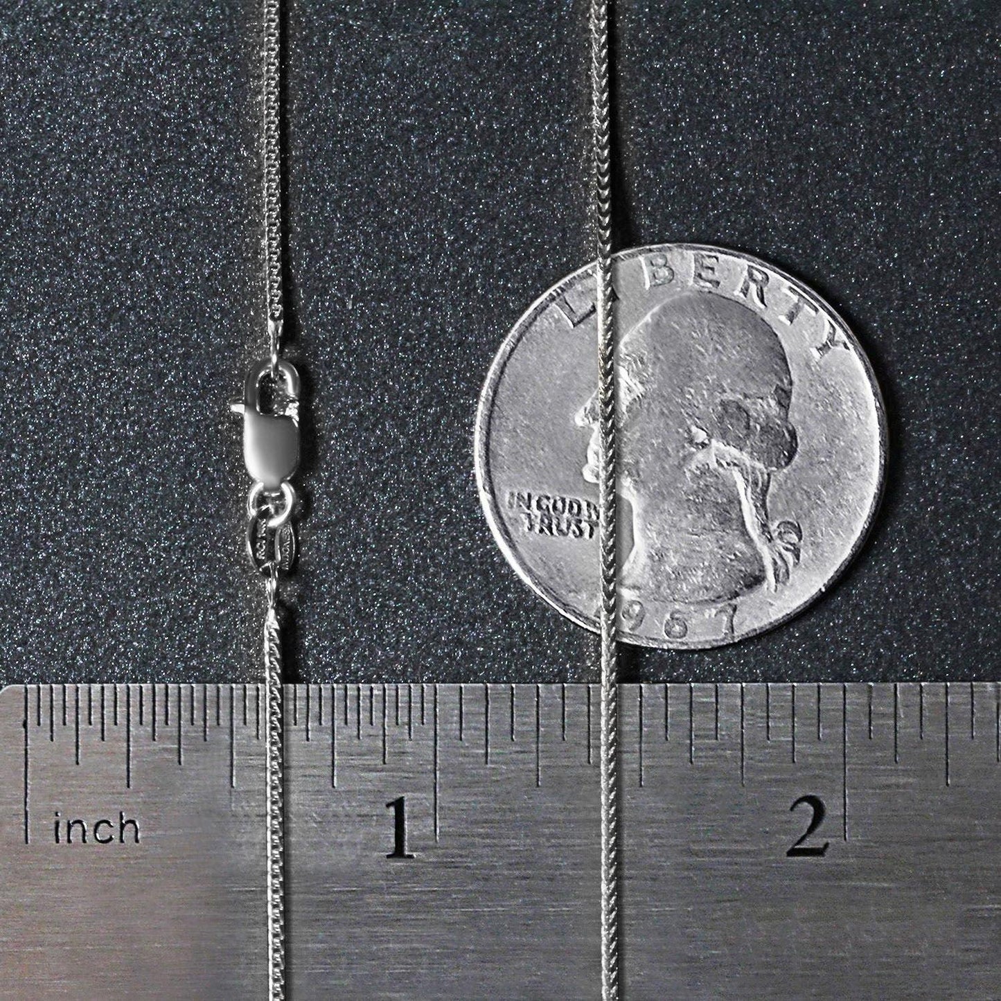 14k White Gold Franco Chain (0.90 mm)