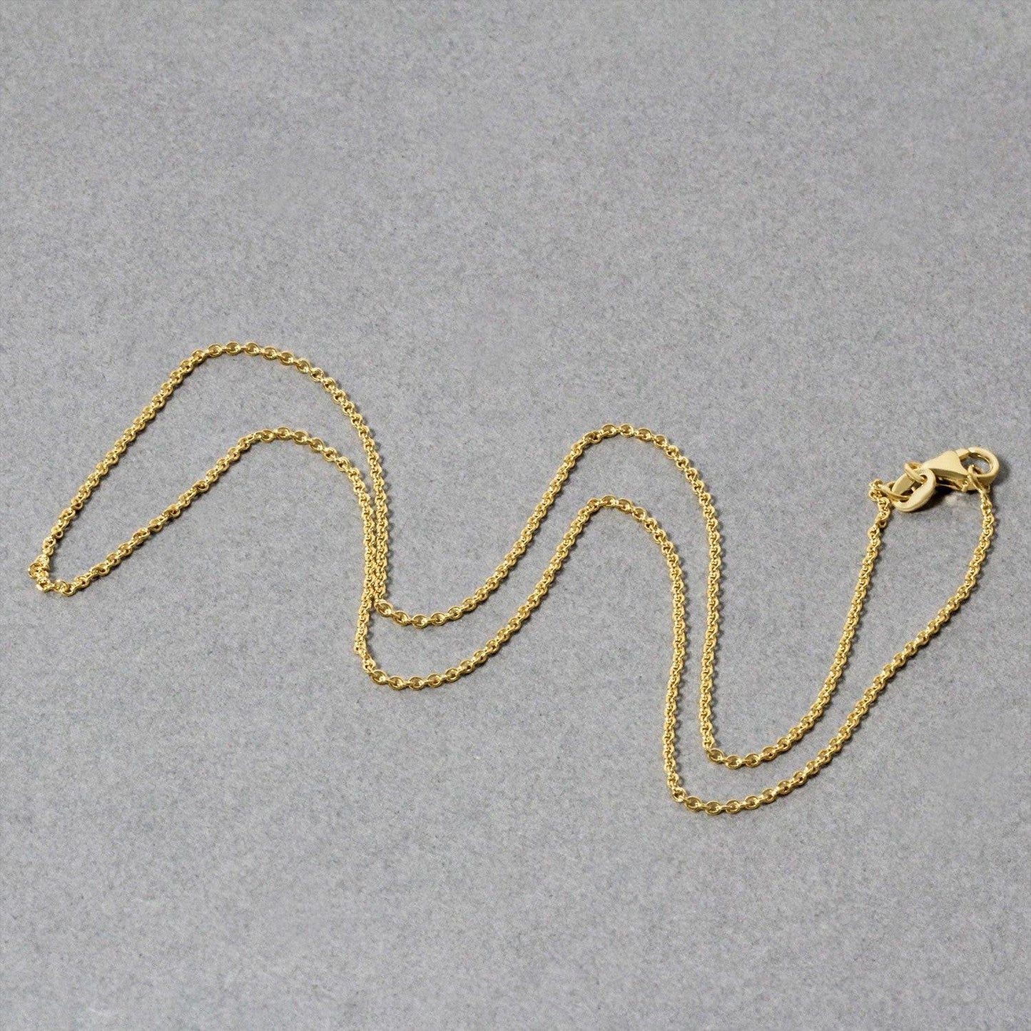 14k Yellow Gold Oval Cable Link Chain (1.20 mm)