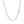 Sterling Silver Rhodium Plated Wheat Chain (1.50 mm)
