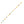 14k Yellow Gold Cable Anklet with Round Multi Tone Stations
