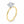 1.50Ct Princess Lab Grown IGI G/VS1 Diamond Ring in 14K Yellow Gold