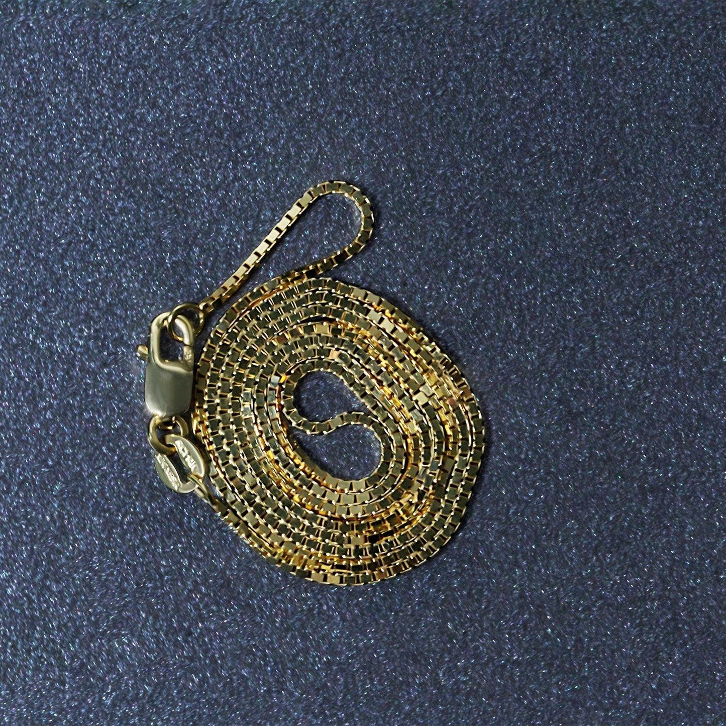 18k Yellow Gold Classic Box Chain (0.85 mm)