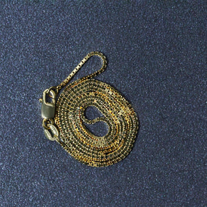18k Yellow Gold Classic Box Chain (0.85 mm)