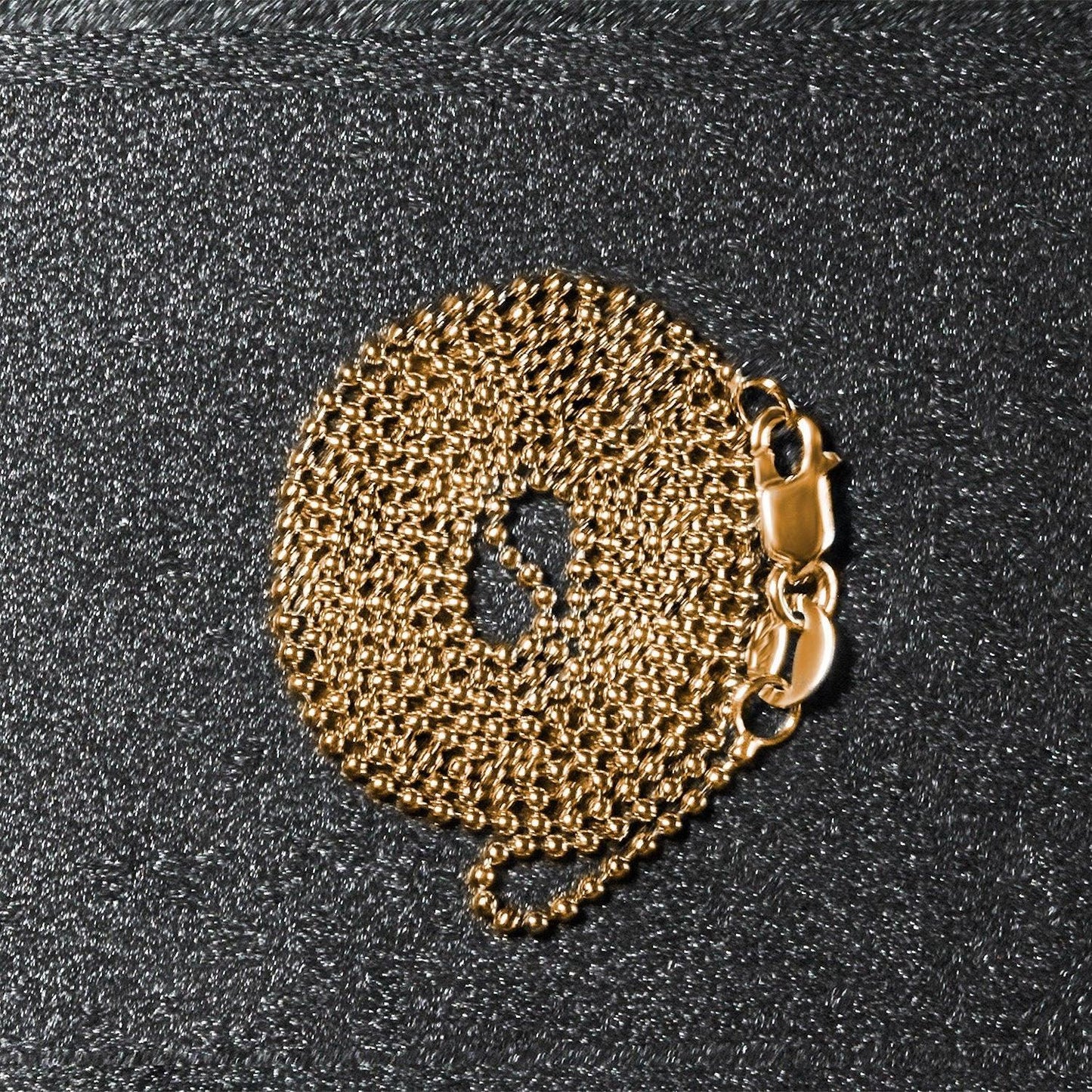 14k Yellow Gold Bead Chain 1.0mm (1.00 mm)