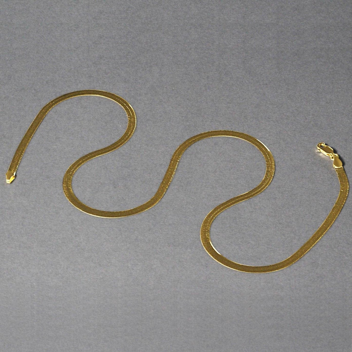 14k Yellow Gold Super Flex Herringbone Chain (3.80 mm)