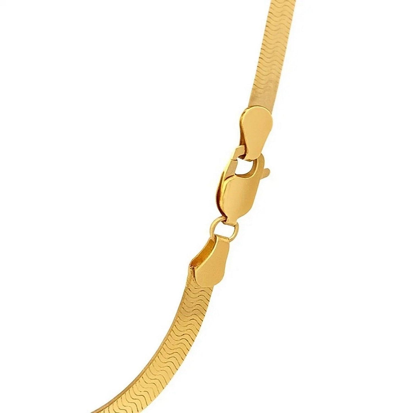 14k Yellow Gold Super Flex Herringbone Chain (3.80 mm)