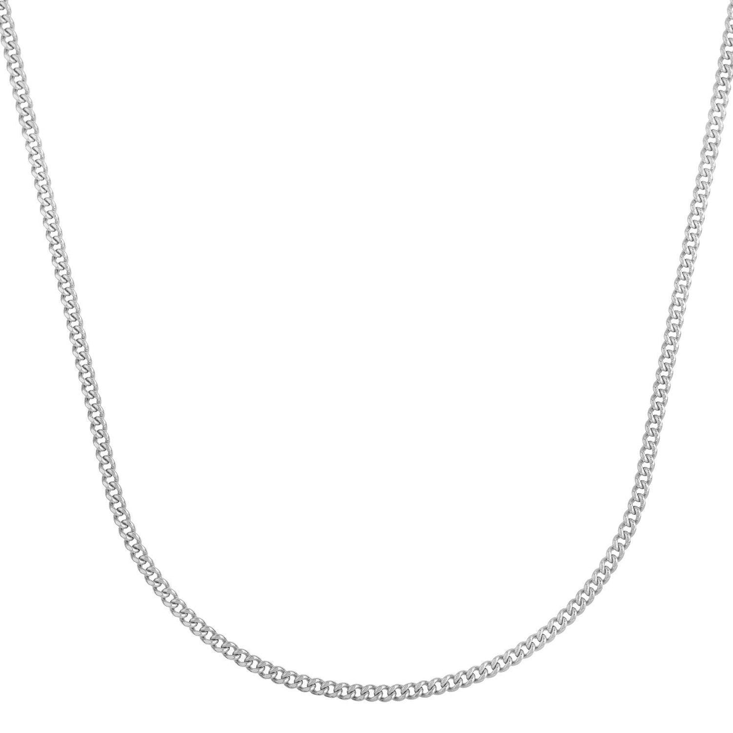 14k White Gold Light Gourmette Chain (2.80 mm)