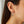 10k White Gold Polished Hoop Earrings (3x25mm)