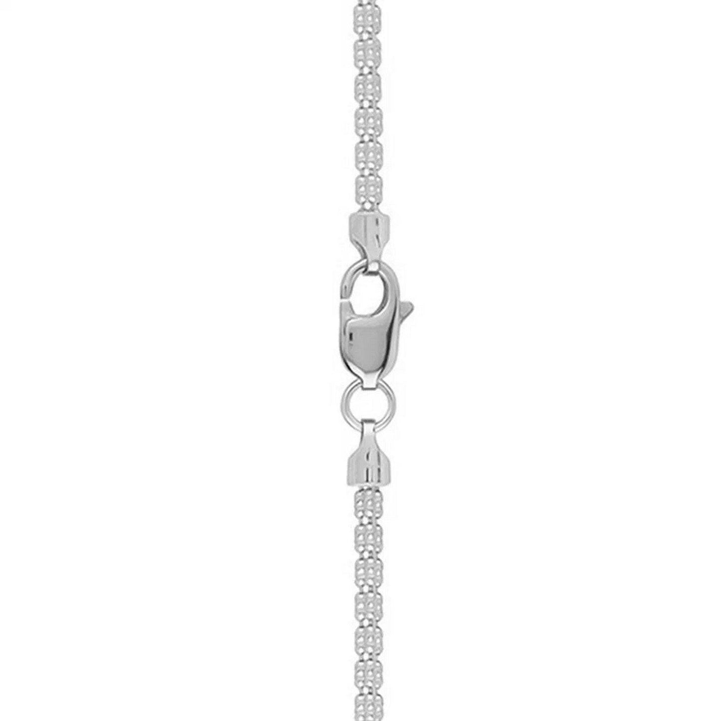 Ice Barrel Chain in 14k White Gold (2.7 mm)