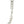 Rhodium Plated Sterling Silver Curb Style Chain (10.20 mm)