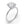 3 Carat Round Lab Grown IGI G/VS1 Diamond Solitaire Ring in 14K White Gold
