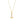 14k Yellow Gold Cable Chain with Anchor Pendant