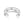Sterling Silver Rhodium Plated Triple Line Open Motif Cubic Zirconia Toe Ring