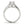 14k White Gold Round Cut Diamond Engagement Ring  (1 5/8 cttw)