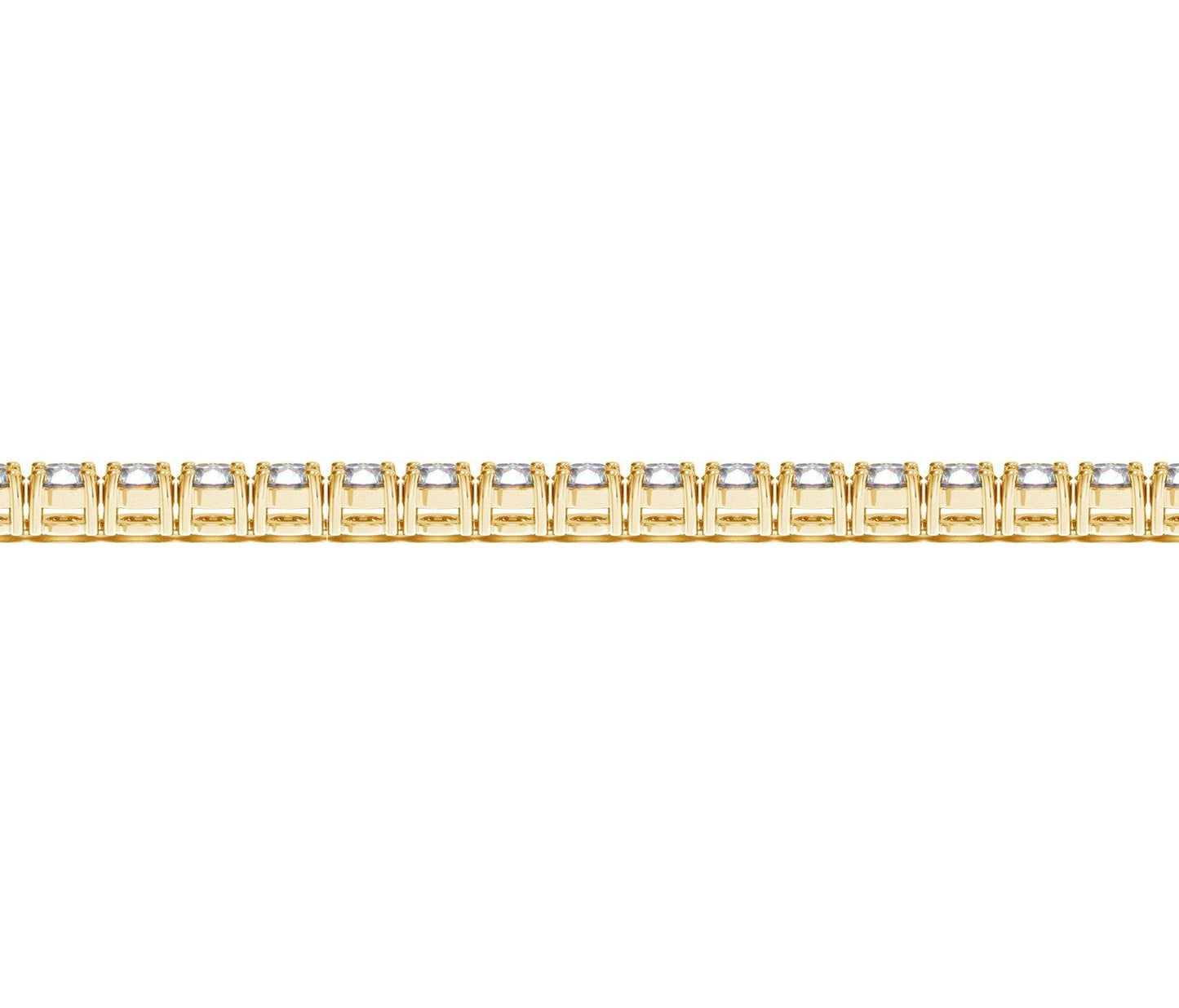 Lab Grown Round Diamond Tennis Bracelet in 14k Yellow Gold (7 cctw F/G  VS2/SI1)