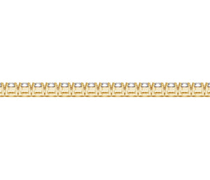 Lab Grown Round Diamond Tennis Bracelet in 14k Yellow Gold (7 cctw F/G  VS2/SI1)