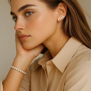Lab Grown Round Diamond Tennis Bracelet in 14k Yellow Gold (7 cctw F/G  VS2/SI1)