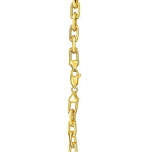 Sterling Silver Gold Plated French Cable Chain (5.60 mm)