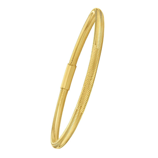 14K Yellow Gold Small Stretch Mesh Bracelet (3.40 mm)