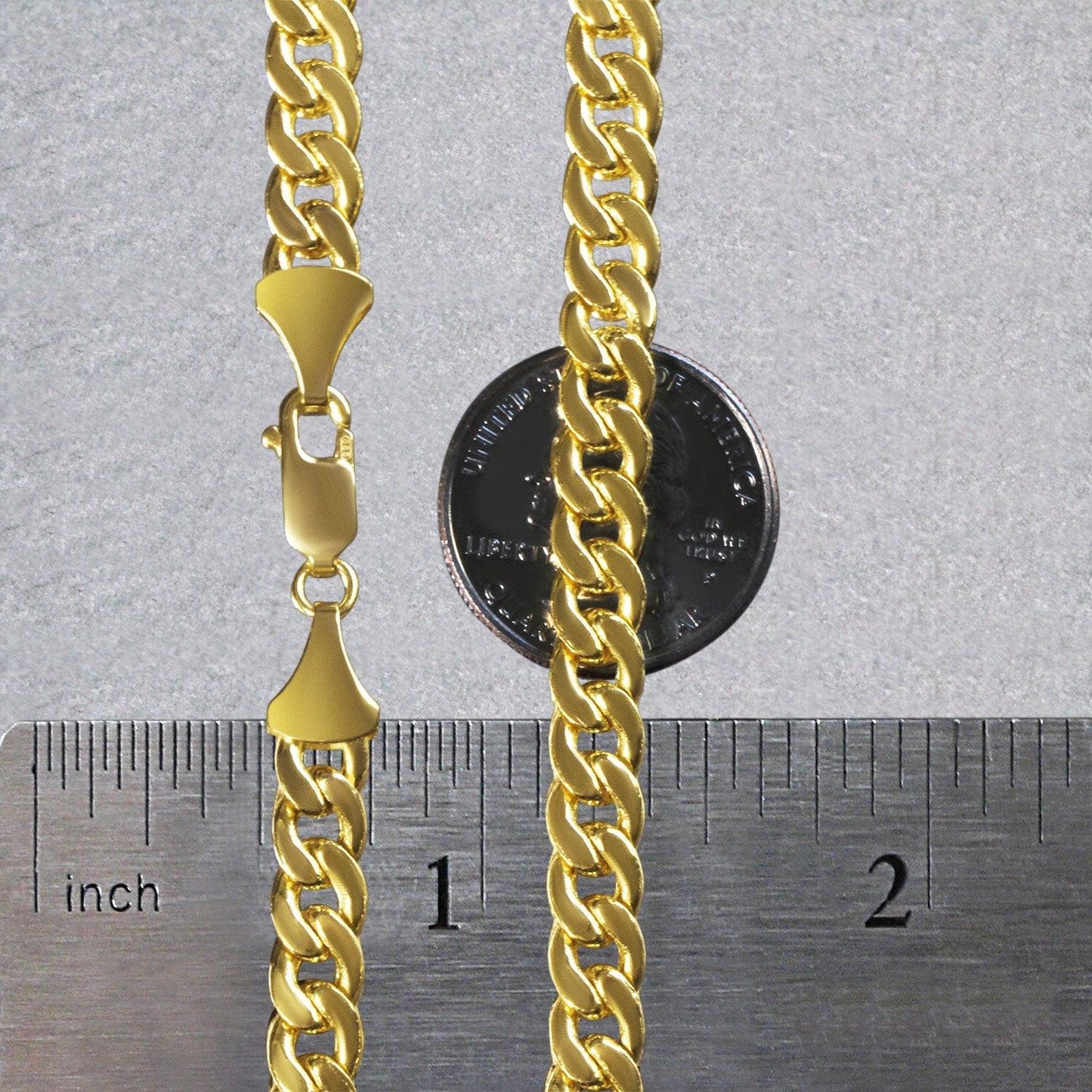 10k Yellow Gold Light Miami Cuban Chain (7.00 mm)