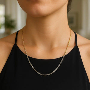 14k Yellow Gold Light Gourmette Chain (2.20 mm)