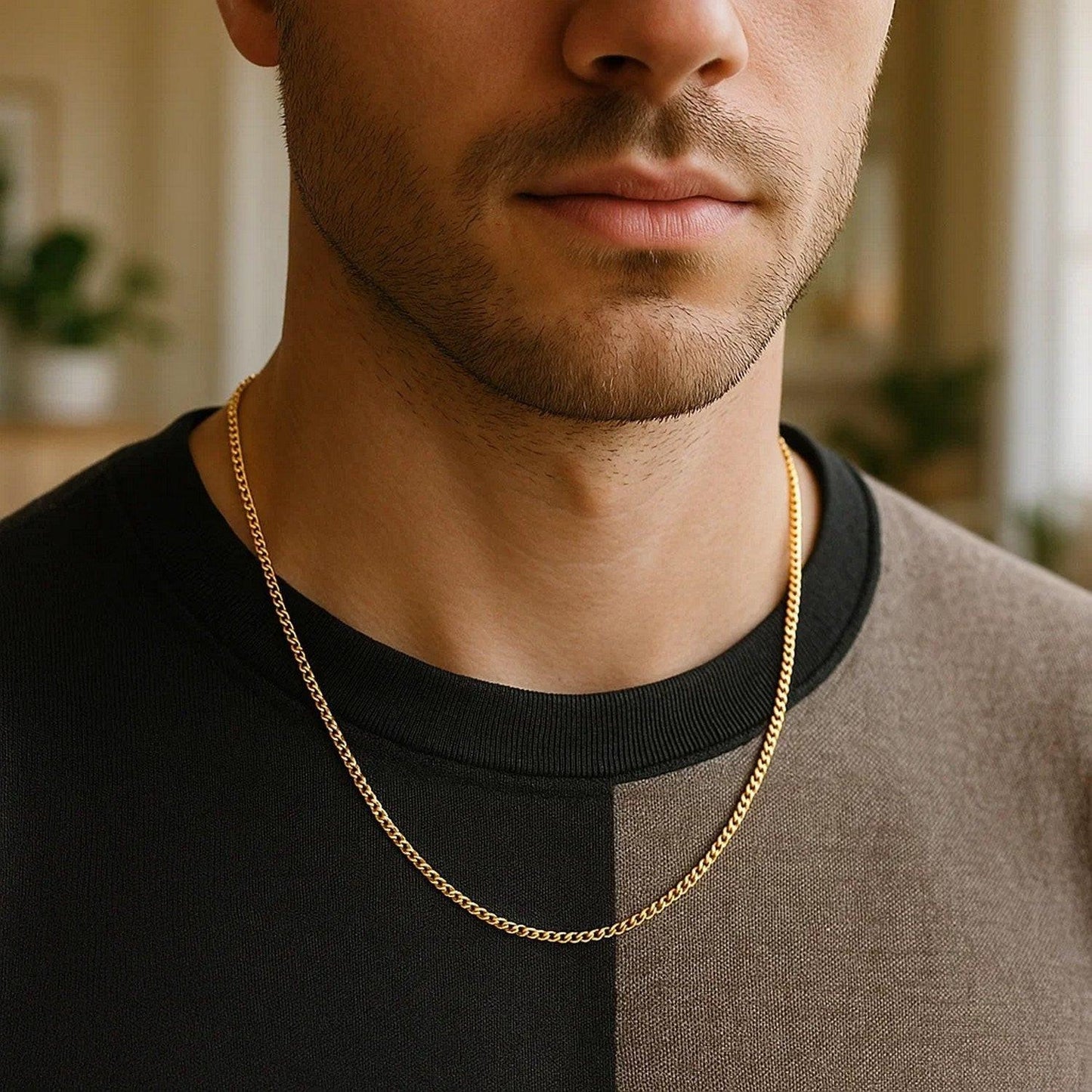 14k Yellow Gold Light Gourmette Chain (2.20 mm)