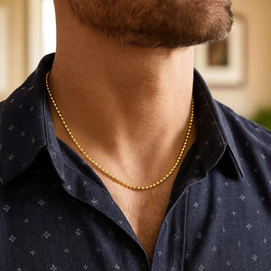 Moon Cut Bead Chain in 14k Yellow Gold (2.00 mm)
