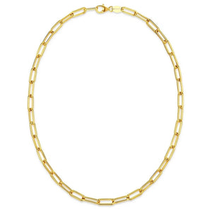 14K Yellow Gold Paperclip Chain (4.0 mm)