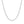 14k White Gold Round Cable Link Chain (2.6 mm)