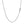 14k White Gold Round Cable Link Chain (2.6 mm)