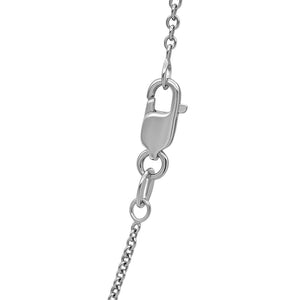 14k White Gold Round Cable Link Chain (2.6 mm)