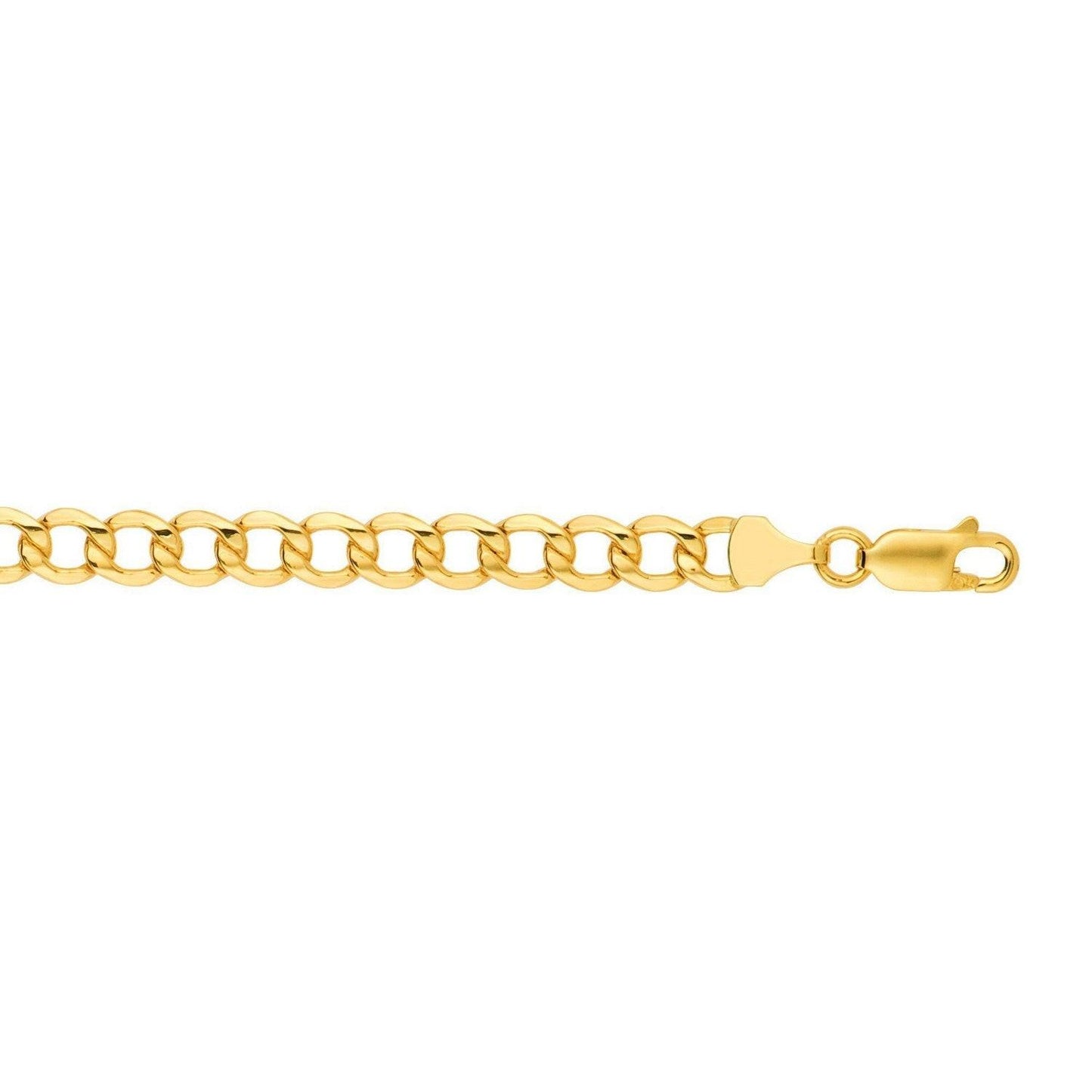 14k Yellow Gold Lite Curb Bracelet (6.20 mm)
