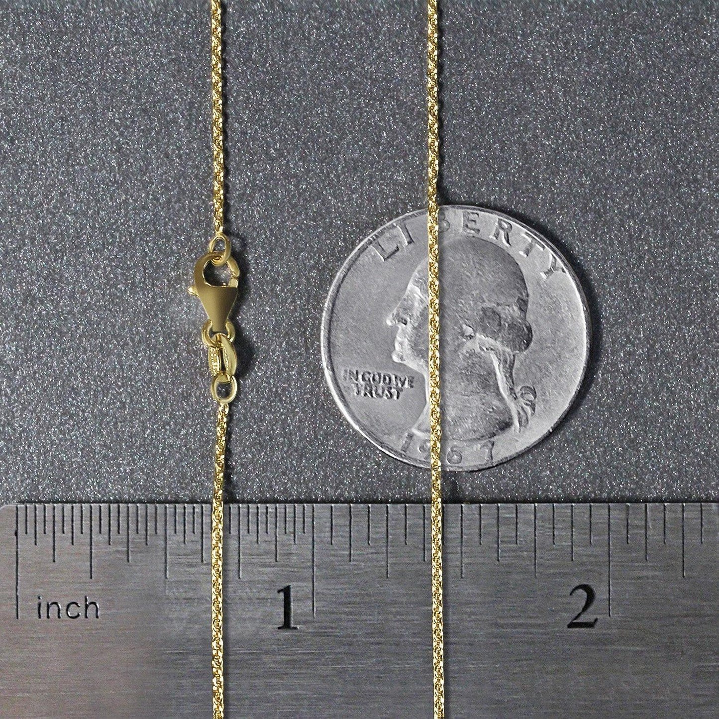 14k Yellow Gold Oval Cable Link Chain (1.10 mm)